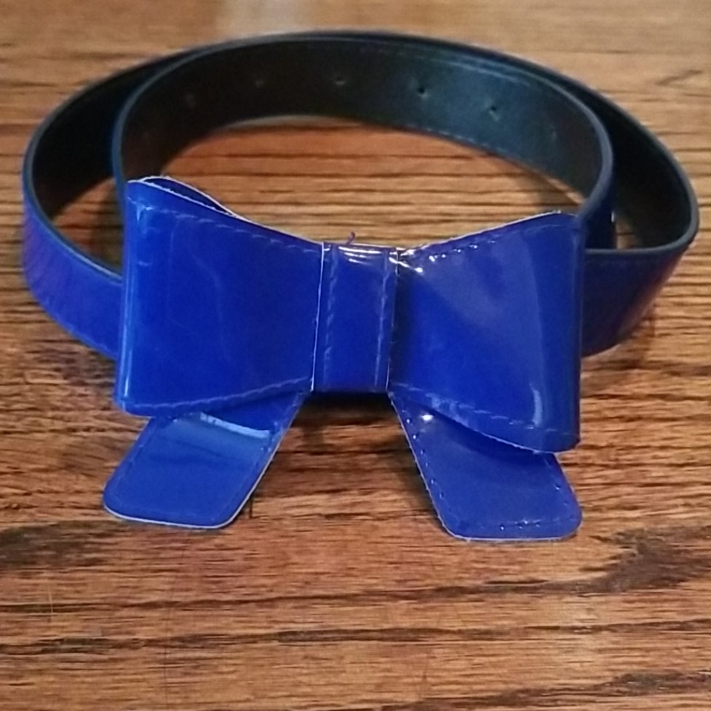 Blue Bow Belt
